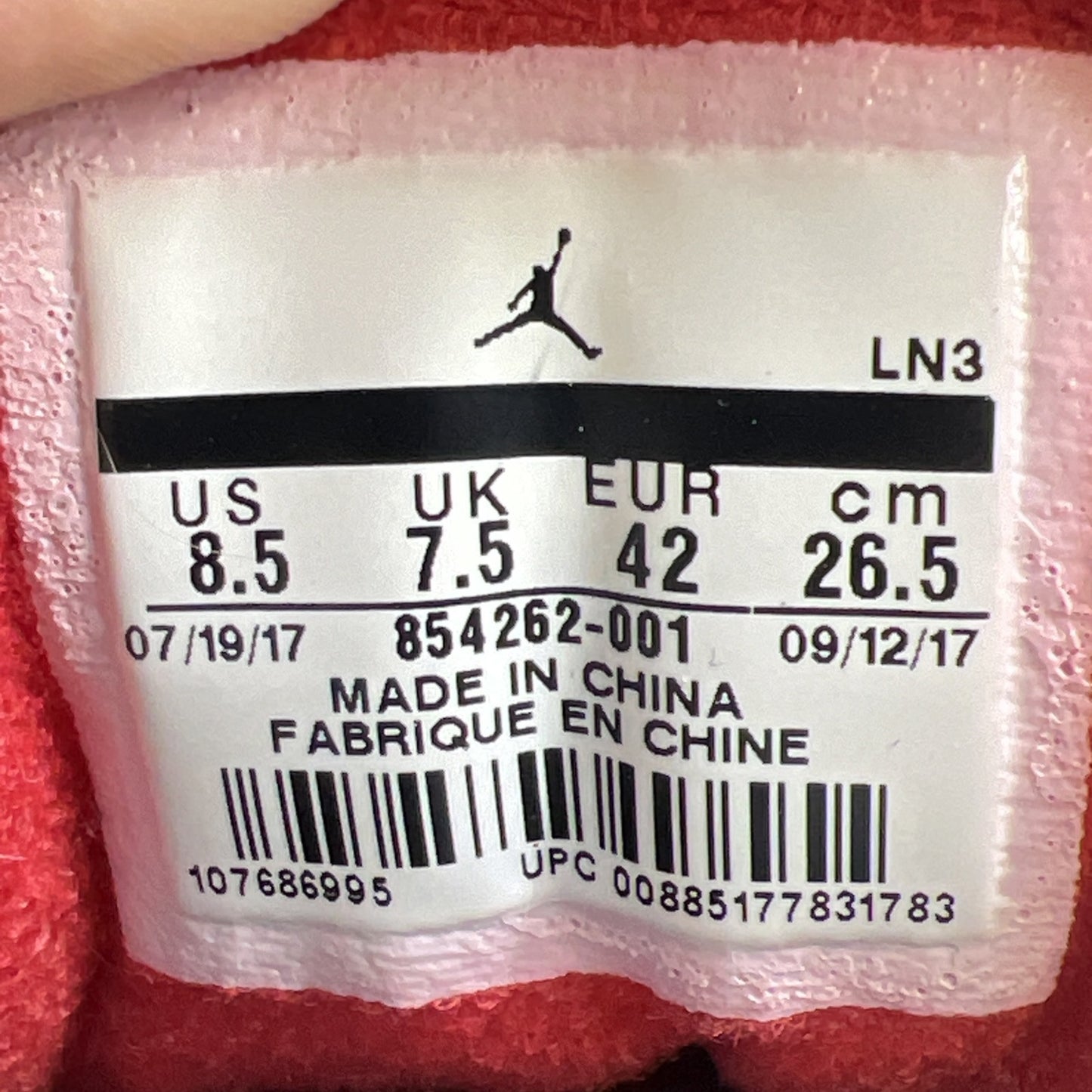 Size 8.5 - Air Jordan 3 Retro OG Mid Black Cement (854262-001)
