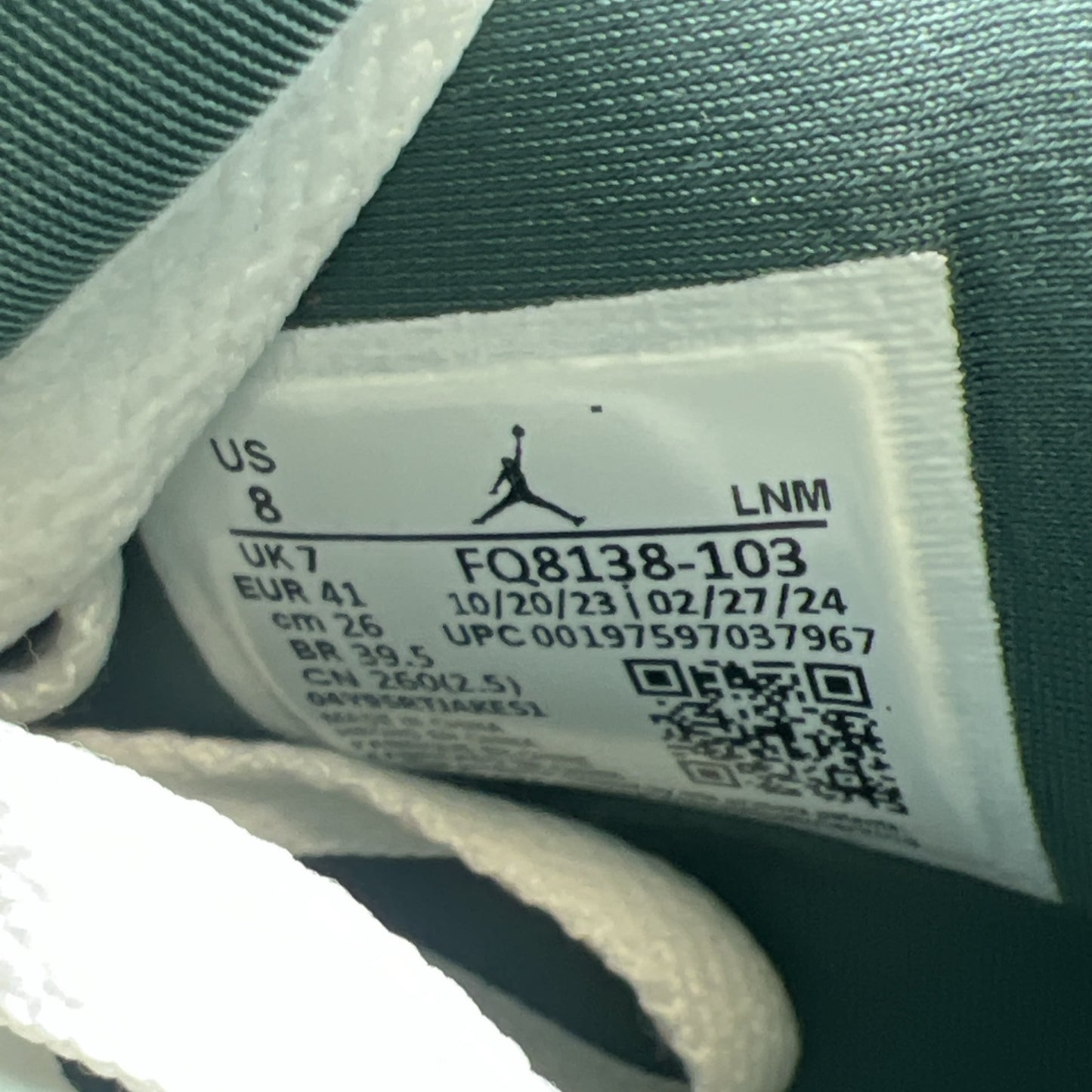 Size 8 - Air Jordan 4 Retro Oxidized Green (FQ8138-103)