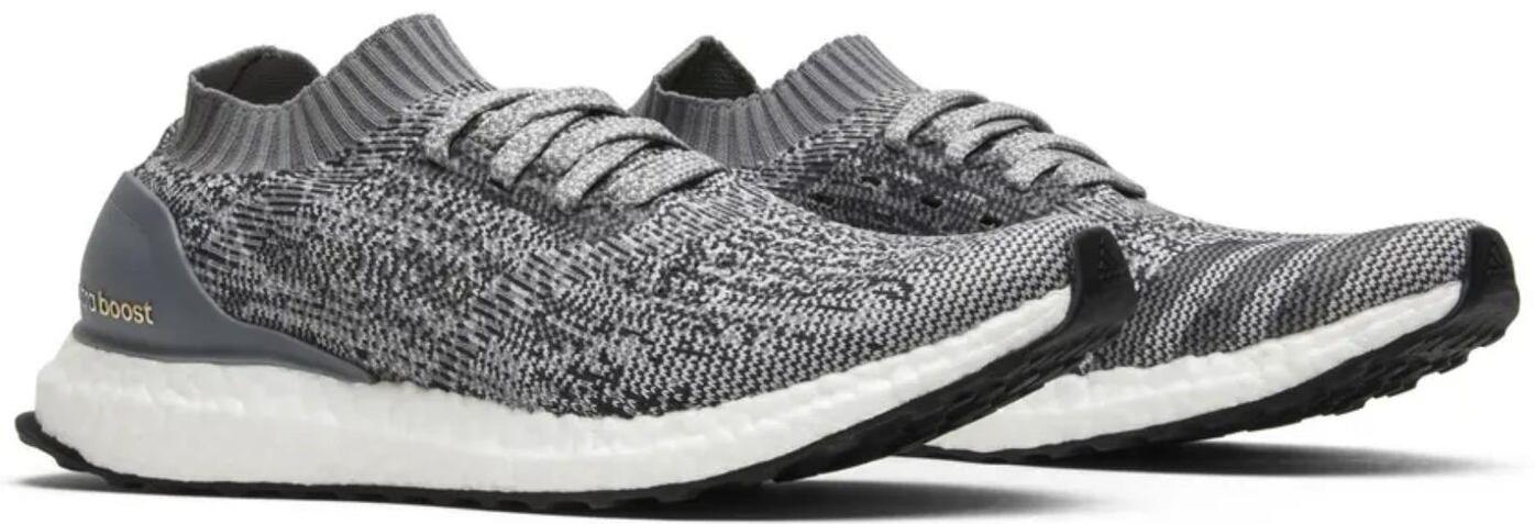 Size 10.5 - adidas UltraBoost Uncaged Grey White Suede (BB3898)