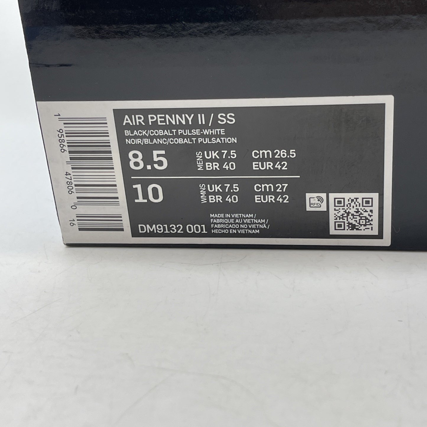 Size 8.5 - Nike Social Status x Air Penny 2 Playground Black (DM9132-001)