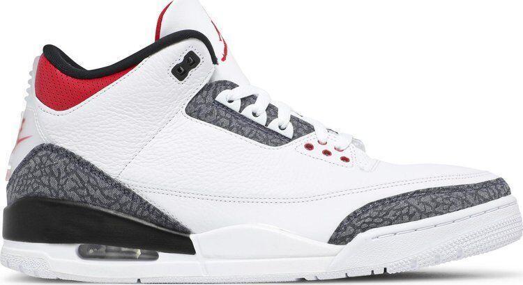 Size 10.5 - Air Jordan 3 Retro Denim SE Fire Red 2020 (CZ6431-100)