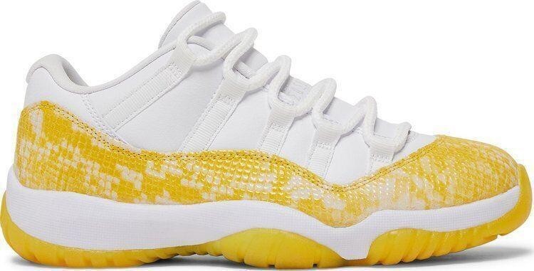 Size 11.5W - Air Jordan 11 Low Yellow Snakeskin (AH7860-107)