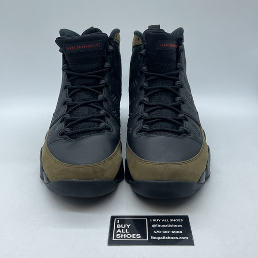 Size 14 - Air Jordan 9 Retro 2024 Olive Black Suede Leather (HV4794-030)