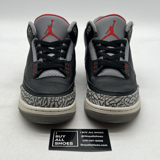 Size 7 - Air Jordan 3 Retro OG Mid Black Cement (854262-001)