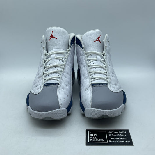 Size 11 - Jordan 13 Retro Mid French Blue Grey White Suede Leather (414571-164)