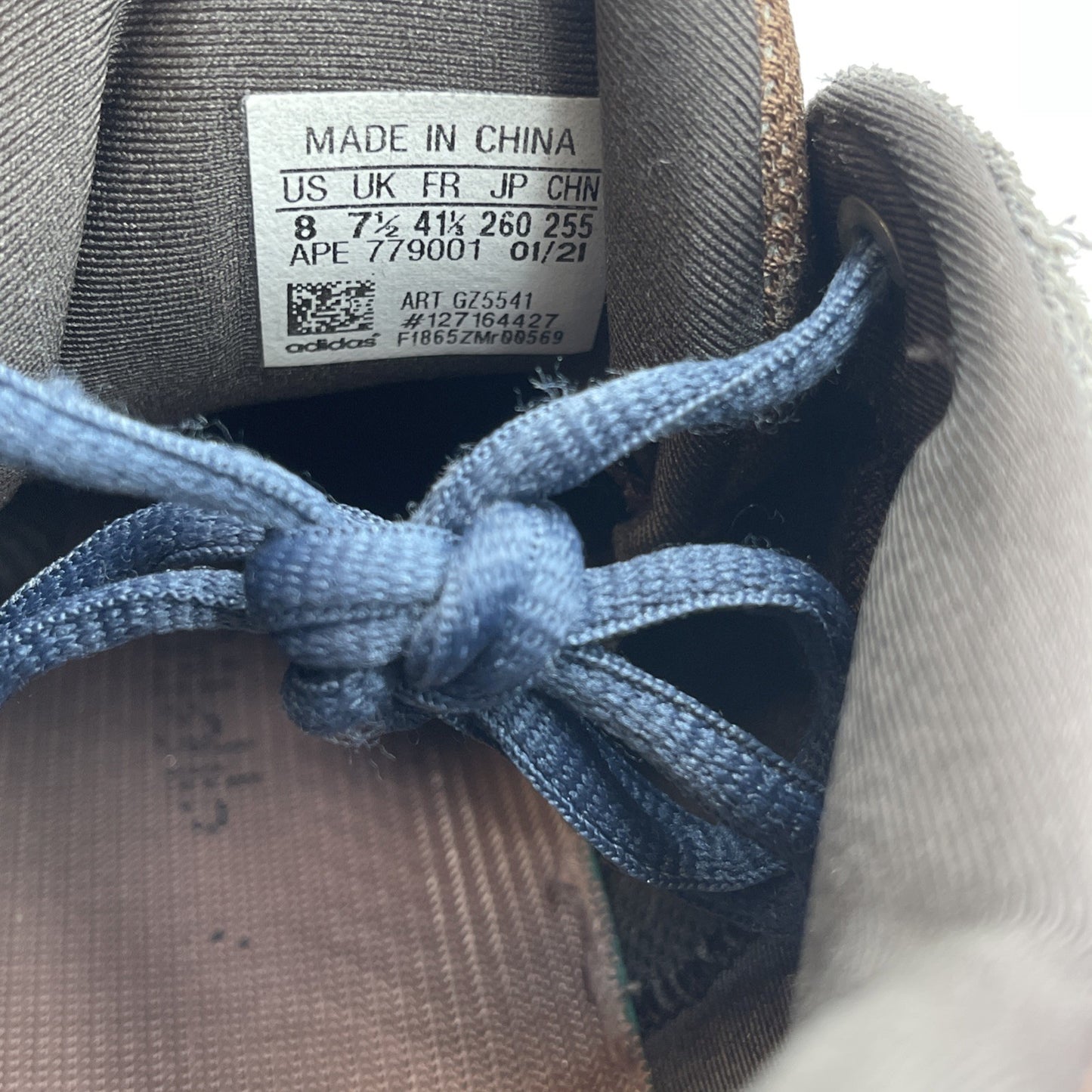 Size 8 - adidas Yeezy 500 Enflame Brown Blue Suede Leather (GZ5541)