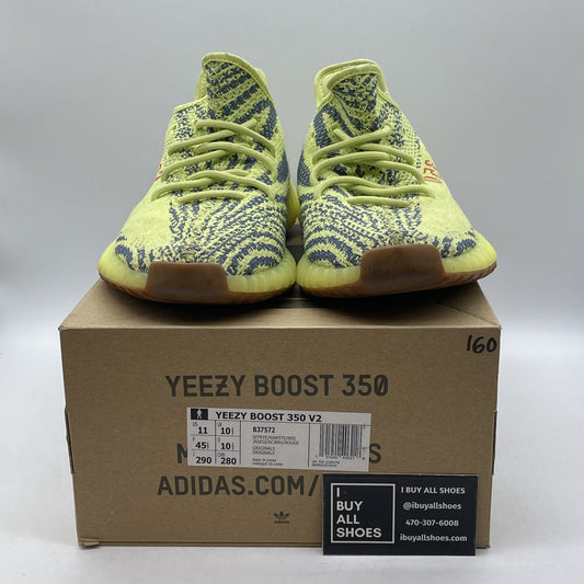 Size 11 - adidas Yeezy Boost 350 V2 Low Semi Frozen Yellow Suede (B37572)