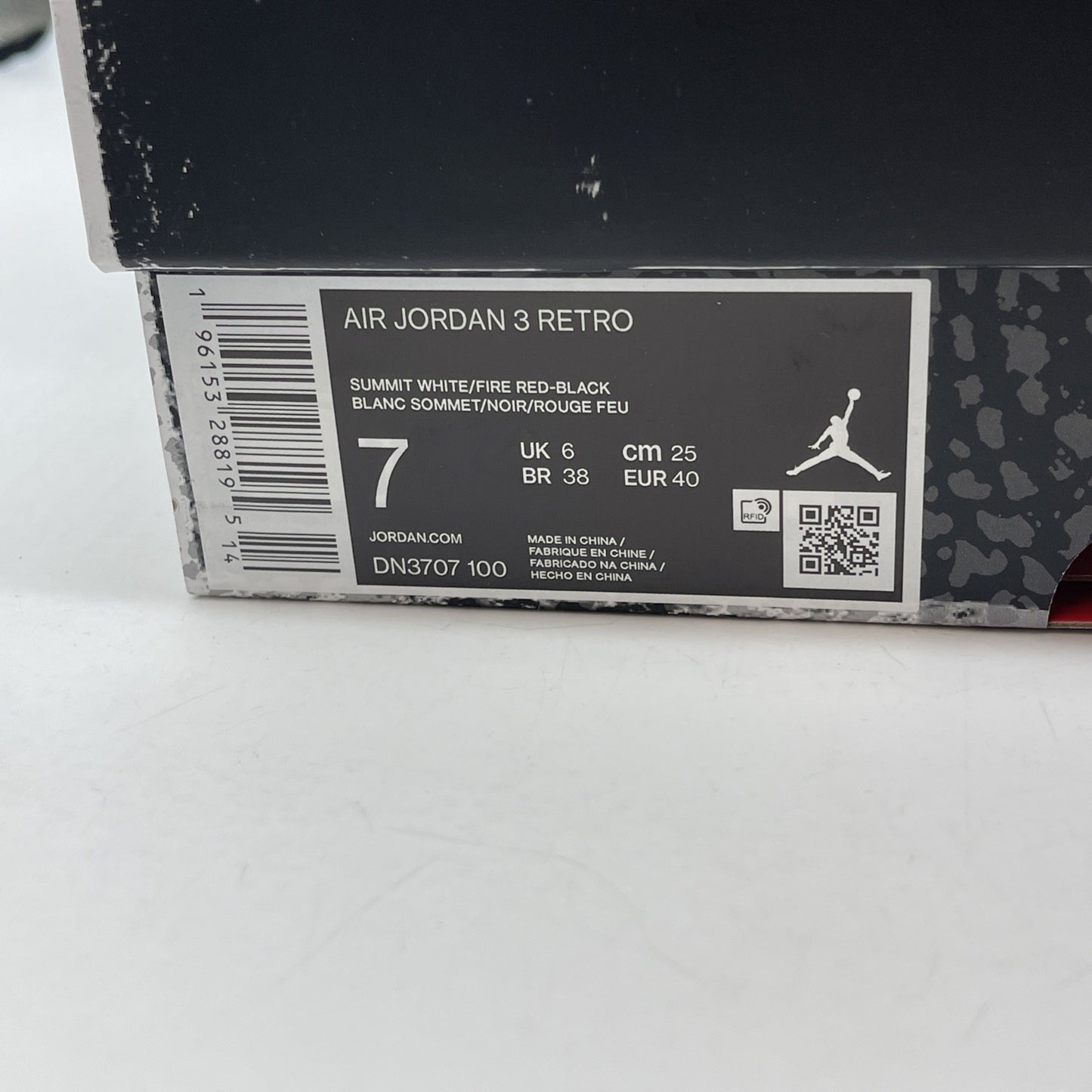 Size 7 - Jordan 3 Retro Mid White Cement Reimagined Suede Leather (DN3707-100)
