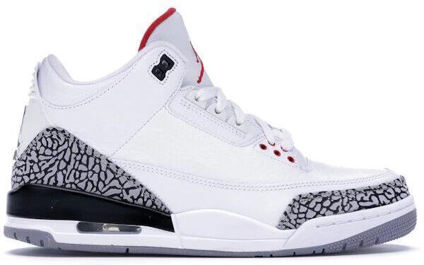 Size 13 - Jordan 3 Retro White Cement 2011 Grey Suede Leather (136064-105)