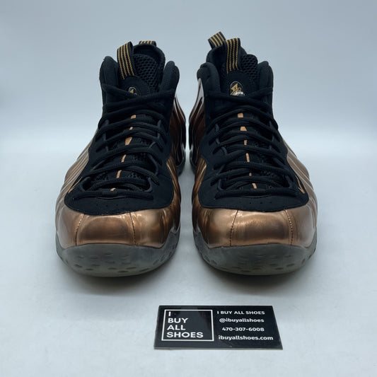 Size 15 - Nike Air Foamposite One 2017 Copper Black Suede Leather (314996-007)