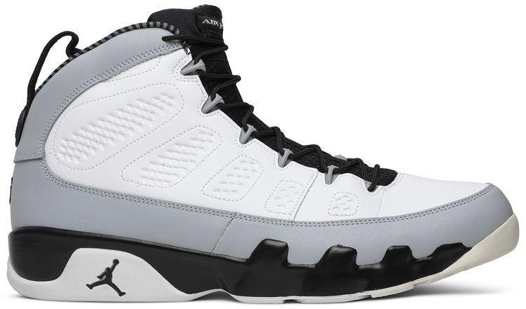 Size 10.5 - Air Jordan 9 Retro Barons Grey Black Suede Leather (302370-106)