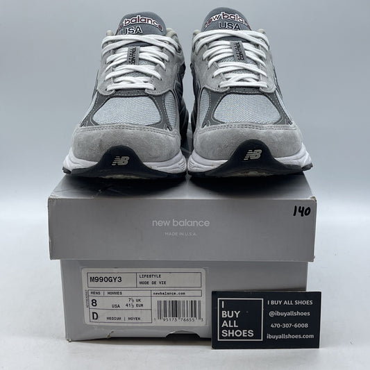 Size 8 - New Balance 990v3 Made in USA Grey White Suede Leather (M990GY3)