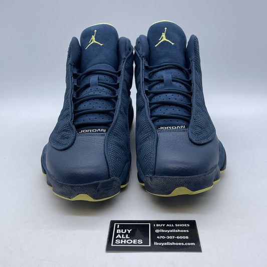 Size 9.5 - Air Jordan 13 Retro Squadron Blue Suede Leather (414571-405)