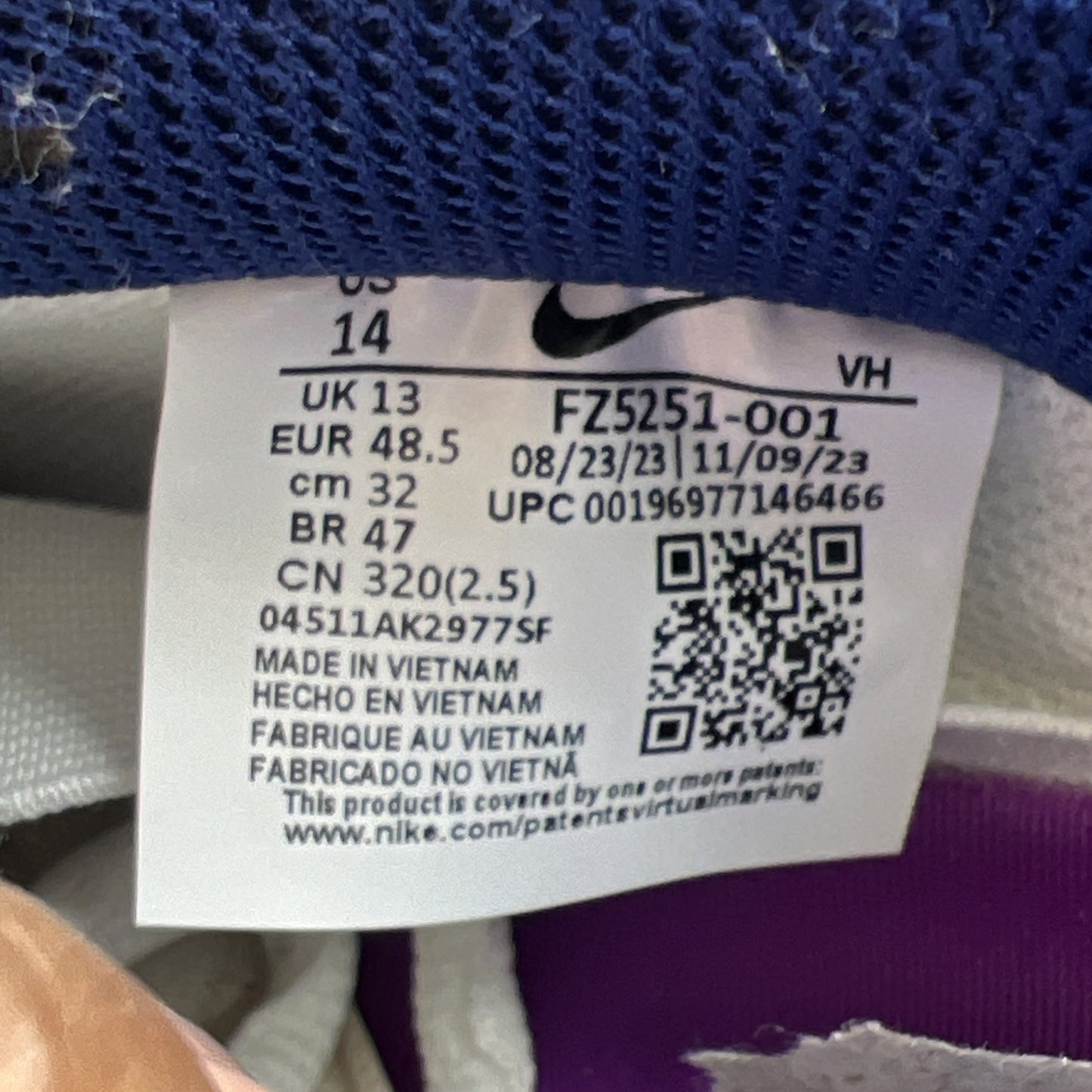 Size 14 - Nike Rayssa Leal x Dunk SB Low White (FZ5251-001)