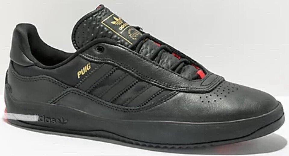 Size 10 - adidas Puig Black Scarlet (GY3656)