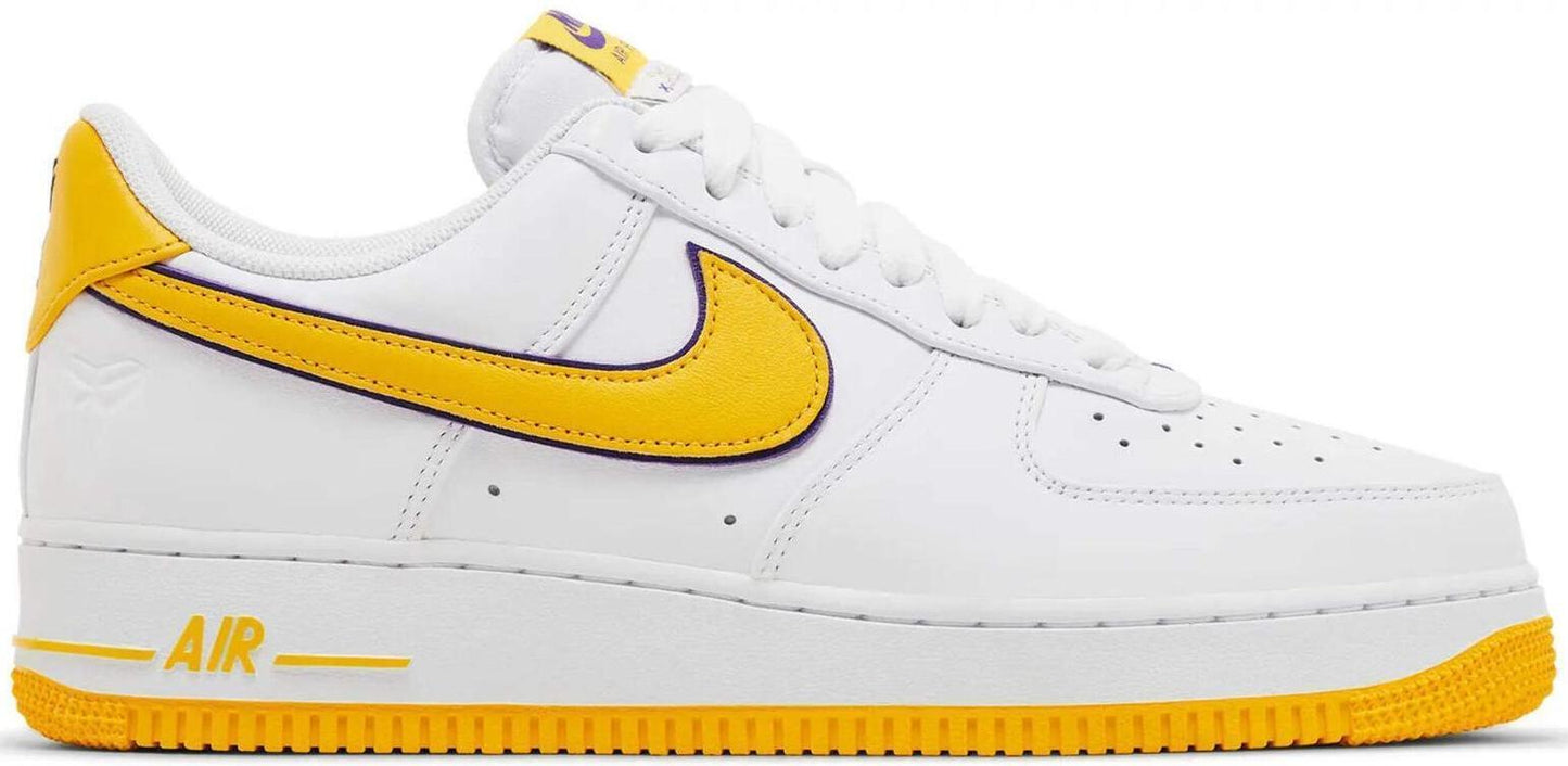 Size 9.5 - Kobe Bryant x Nike Air Force 1 Retro Low Lakers Home (FZ1151-100)