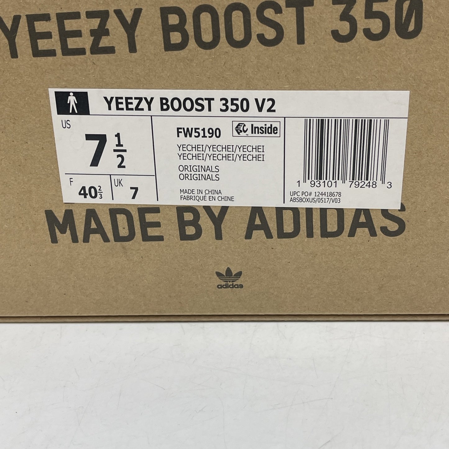Size 7.5 - adidas Yeezy Boost 350 V2 Yecheil Non-Reflective Black (FW5190)
