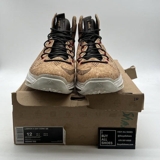Size 12 - Nike LeBron 10 EXT QS Cork (580890-200)