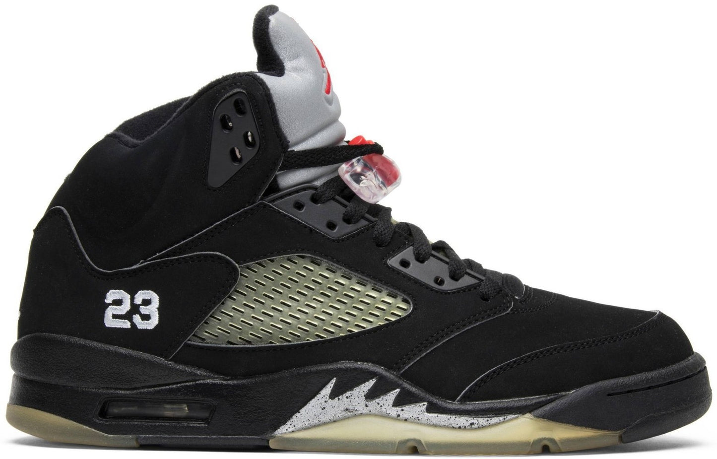 Size 11.5 - Air Jordan 5 Retro 2007 Black Metallic (136027-004)