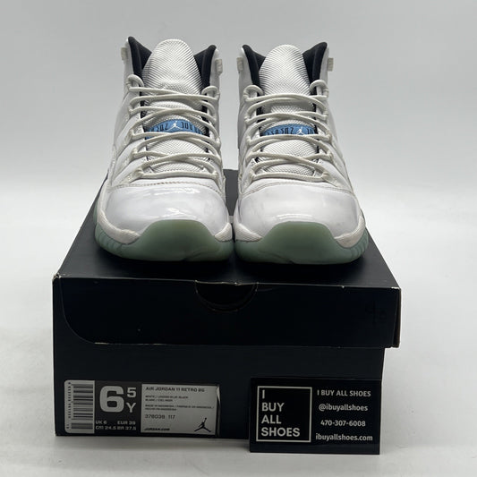Size 6.5Y - Air Jordan 11 Retro High Legend Blue (378038-117)