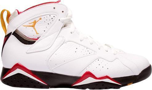 Size 9 - Air Jordan 7 Retro 2006 Cardinal White Black Leather (304775-101)
