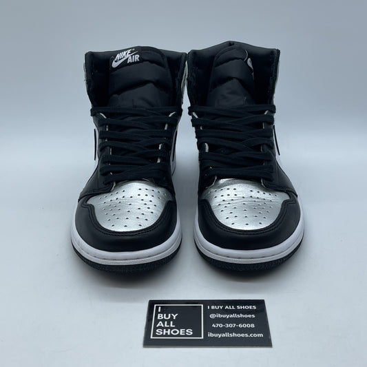 Size 8.5 - Jordan 1 High OG Metallic Silver Black White Leather (CD461-001)