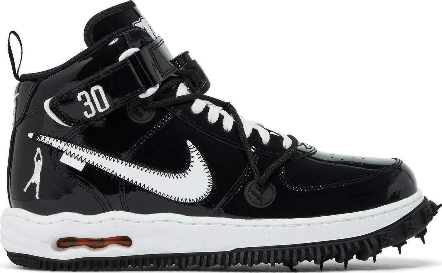 Size 11 - Nike Off-White x Air Force 1 SP Leather Mid Sheed (DR0500-001)