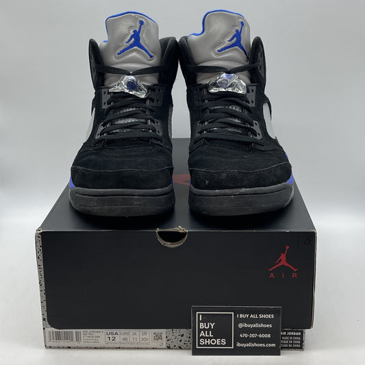Size 12 - Jordan 5 Retro Mid Racer Blue Grey Black Suede (CT4838-004)