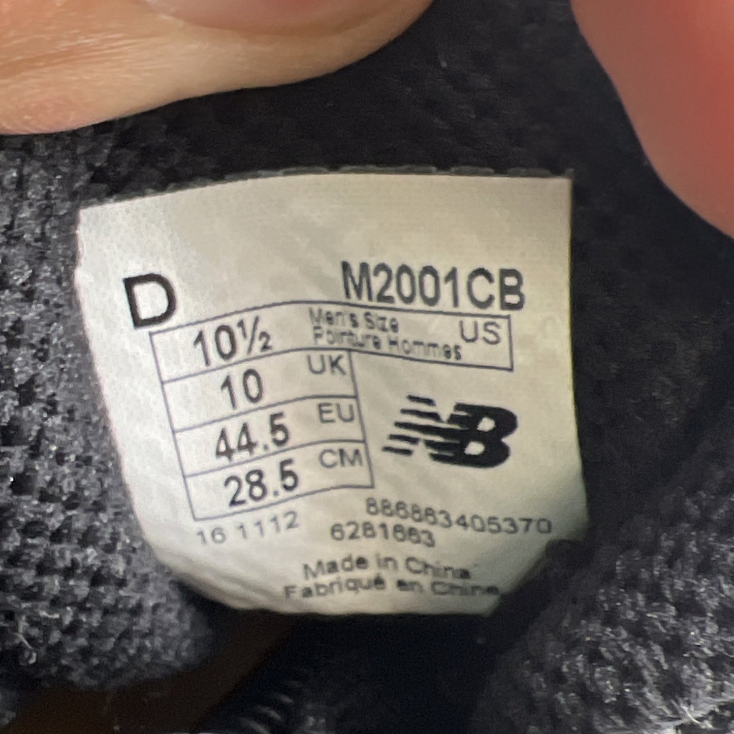 Size 10.5 - New Balance 2001 Gold Black Limited Edition Shoes (M2001CB)