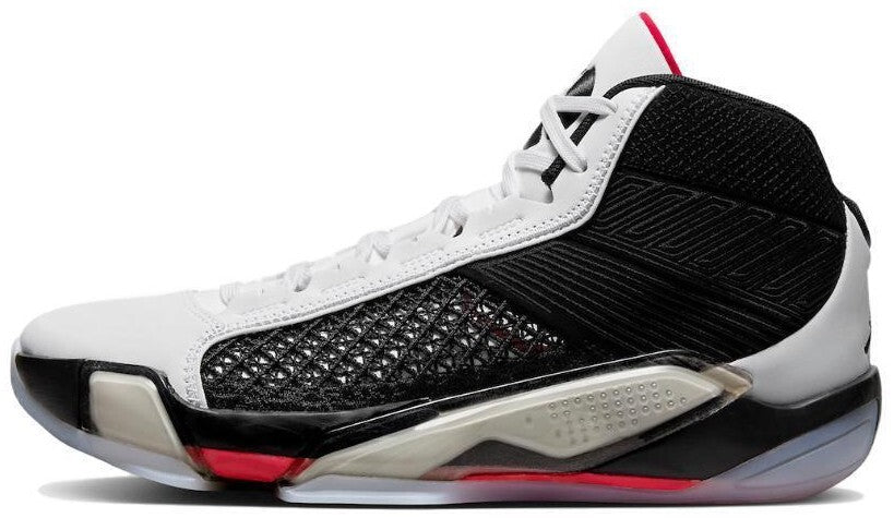 Size 12 - Air Jordan 38 Fundamental Black White Suede Leather (DZ3356-106)