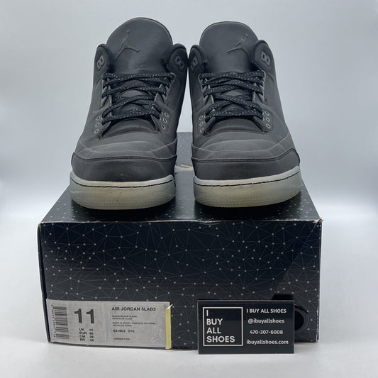 Size 11 - Air Jordan 3 5Lab3 Reflective Black Leather ( 631603-010)