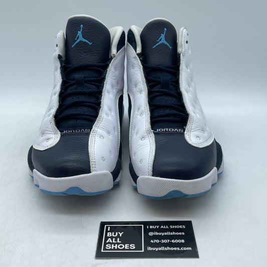 Size 8.5 - Jordan 13 Retro Obsidian Blue White Suede Leather (414571-144)