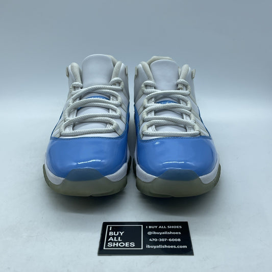 Size 9 - Jordan 11 Retro Low UNC White Blue Leather (528895-106)