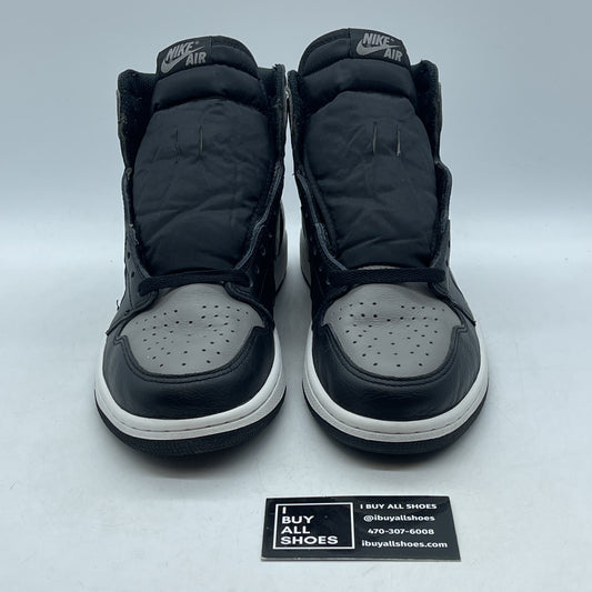 Size 10 - Jordan 1 Retro OG High Shadow Grey Black White Leather (555088-013)