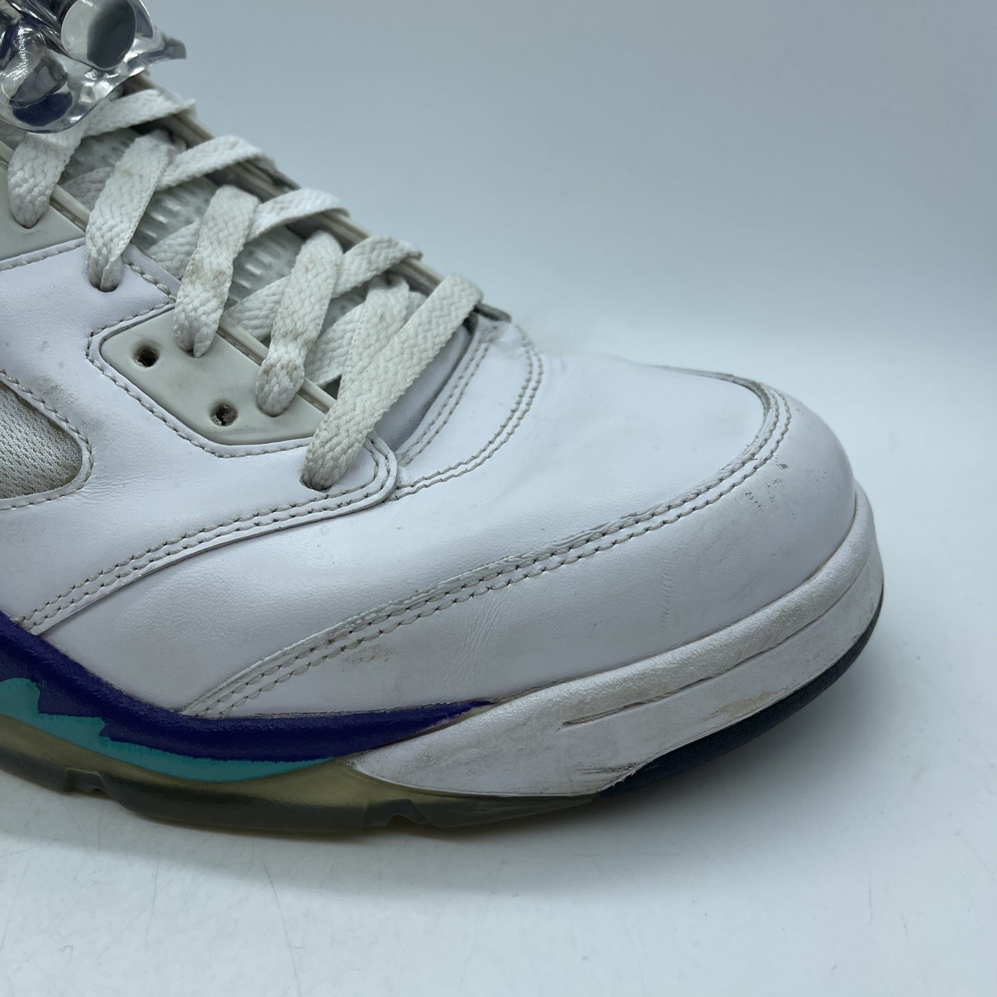 Size 10 - Jordan 5 Retro Grape White Purple Leather (136027-108)