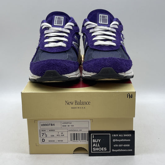 Size 7.5 - New Balance Teddy Santis x 990v4 Made in USA Plum Purple Suede