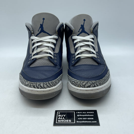 Size 13 - Jordan 3 Retro Blue Grey Leather Suede (CT8532-401)