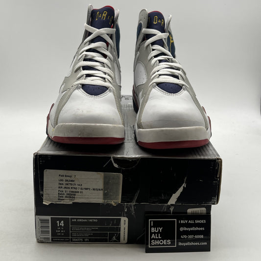Size 14 - Air Jordan 7 Retro 2004 Olympic (304775-171)
