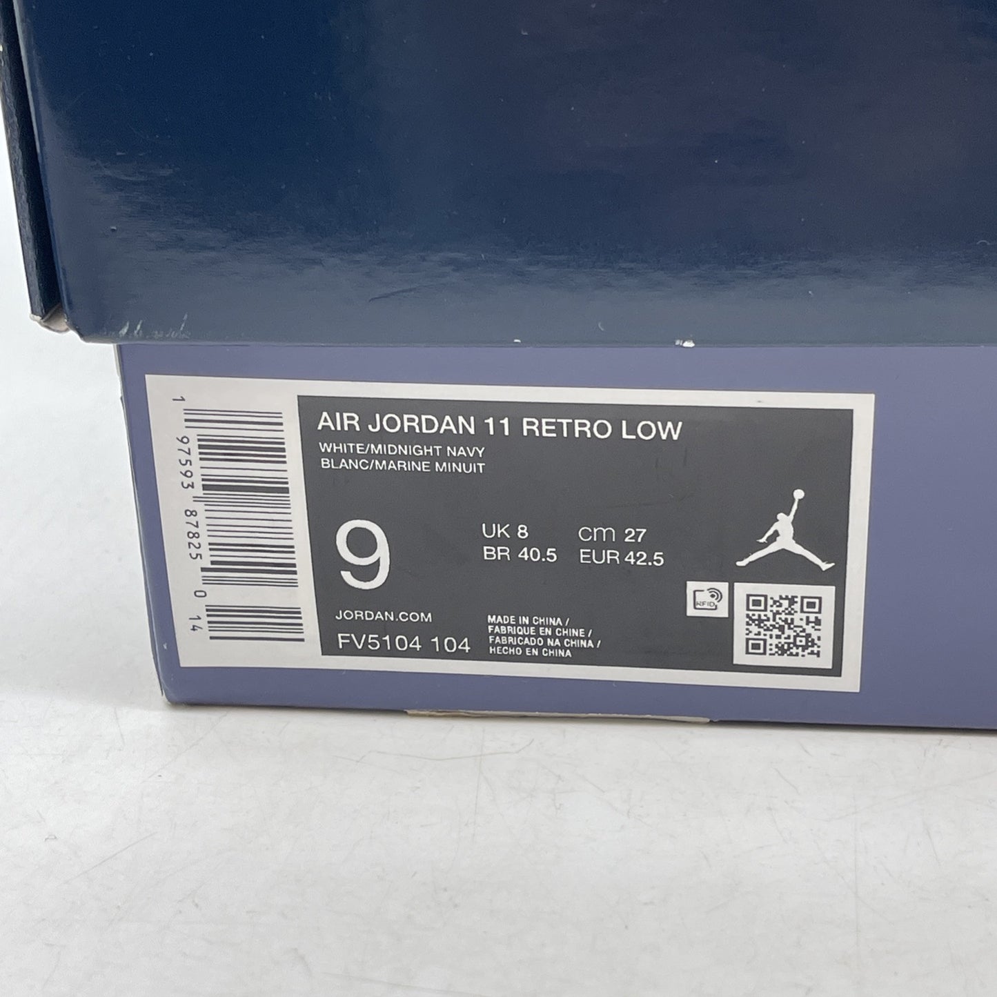 Size 9 - Air Jordan 11 Retro Low Diffused Blue Suede Leather (FV5104-104)