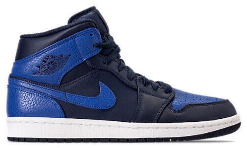 Size 11 - Air Jordan 1 Retro Mid Obsidian Royal (554724-412)