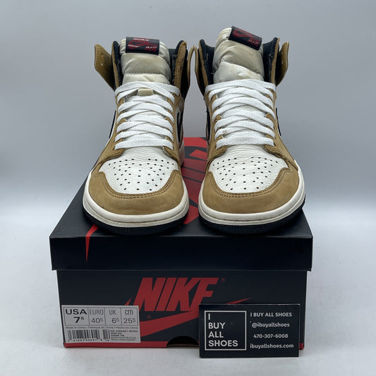Size 7.5 - Jordan 1 Retro High OG Rookie of the Year 2018 Brown (555088-700)