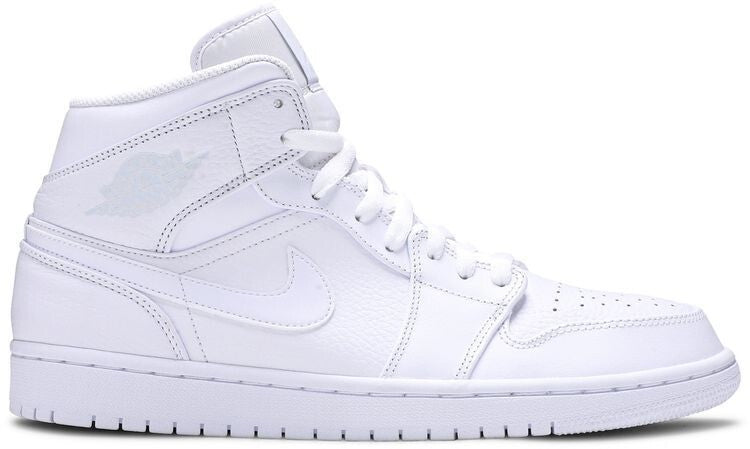 Size 9.5 - Air Jordan 1 2018 Mid Triple White (555724-100)