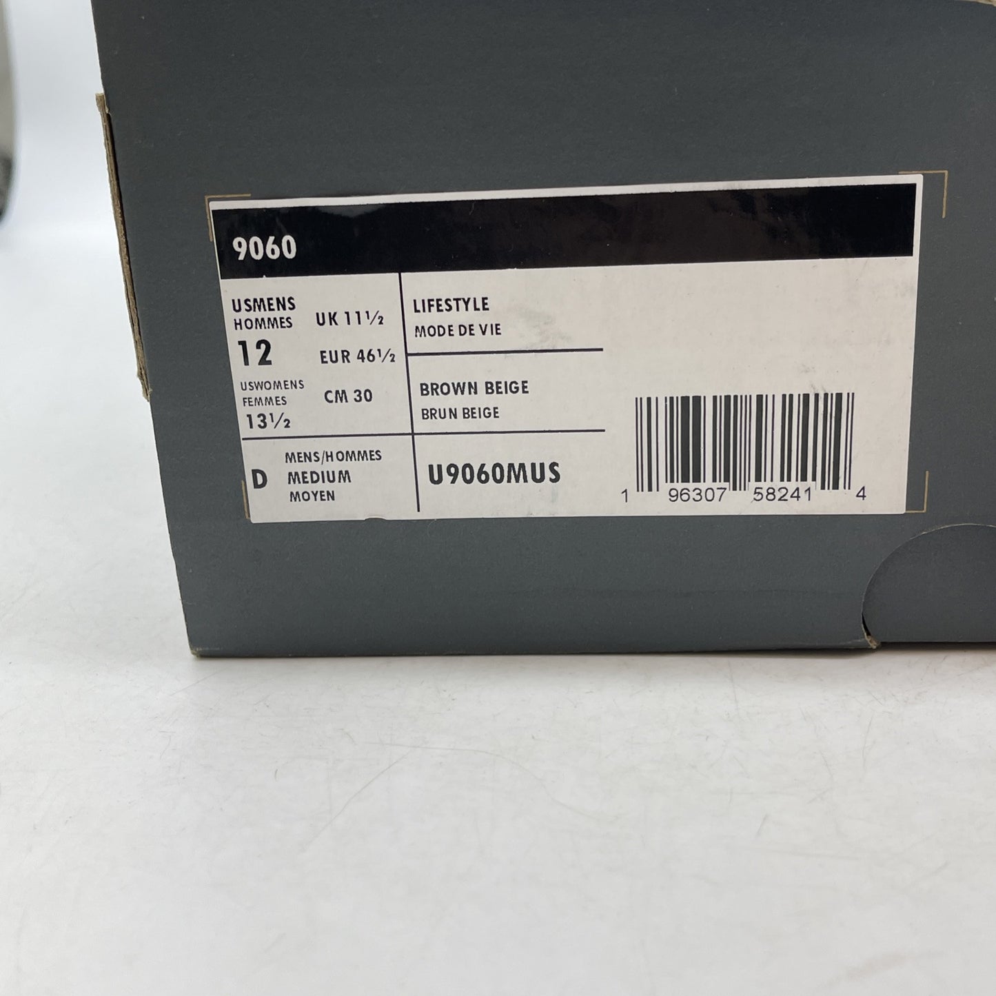 Size 12 - New Balance 9060 Cherry Blossom Pack - Mushroom Suede (U9060MUS)