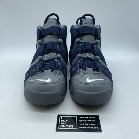 Size 11 - Nike Air More Uptempo Georgetown Blue Grey Leather Suede (921948-003)