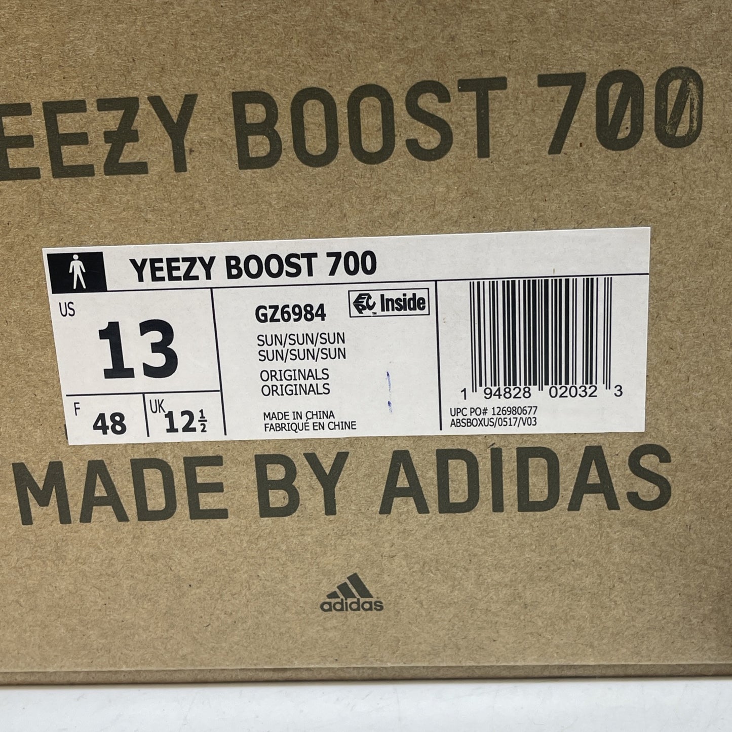 Size 13 - adidas Yeezy Boost 700 Sun Blue Suede Leather (GZ6984)
