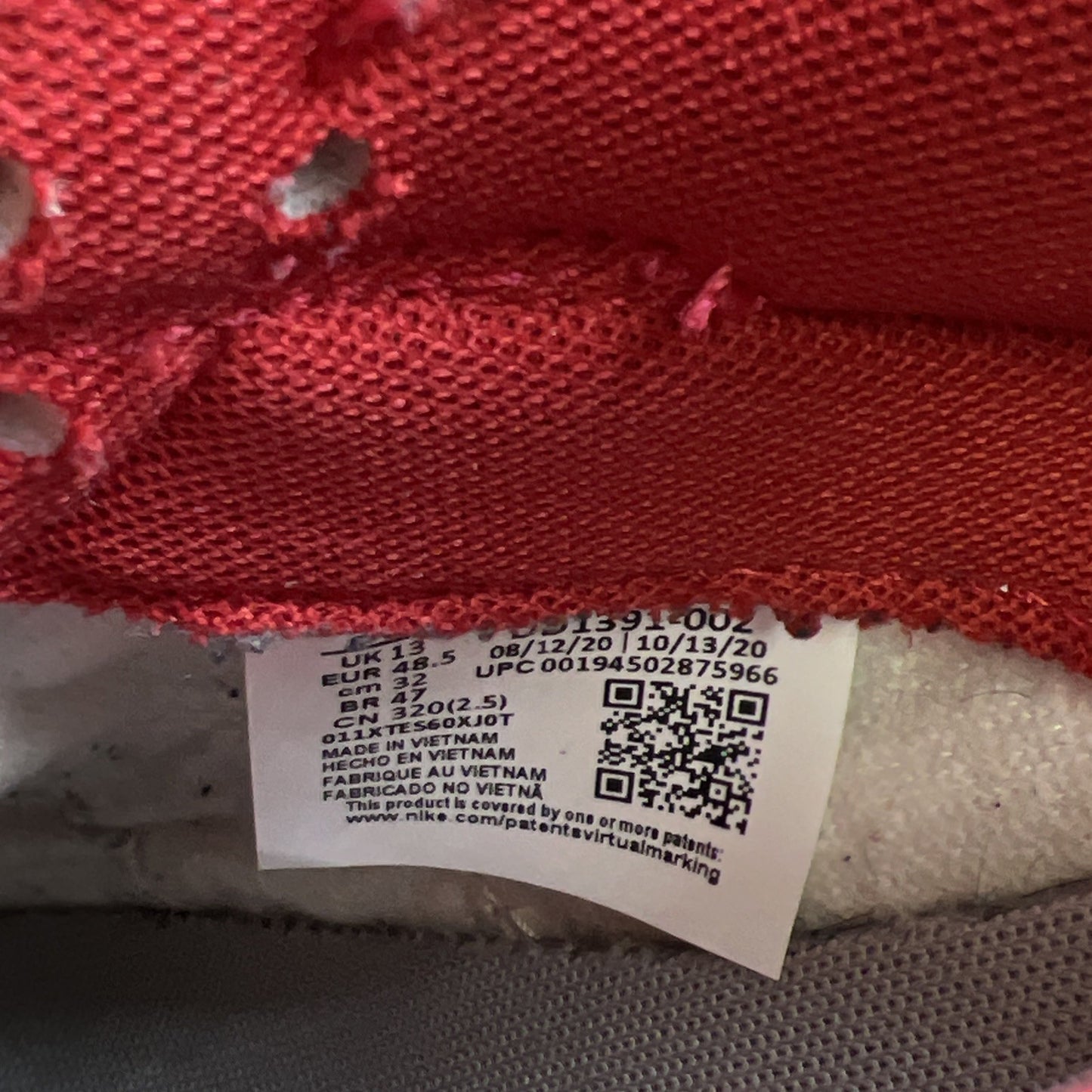 Size 14 - Nike Dunk Low SP UNLV 2021 (DD1391-002)
