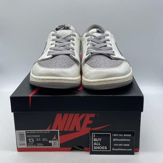 Size 13 - Air Jordan 1 Retro OG Low Atmosphere Grey White Black (CZ0790-101)