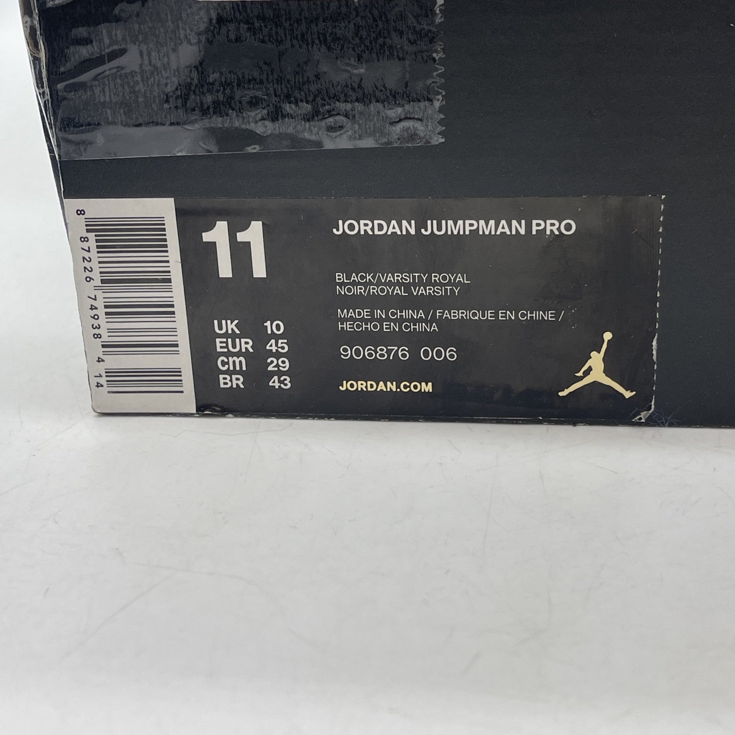 Size 11 - Jordan Jumpman Pro Mid Black Varsity Royal Black Blue (906876-006)