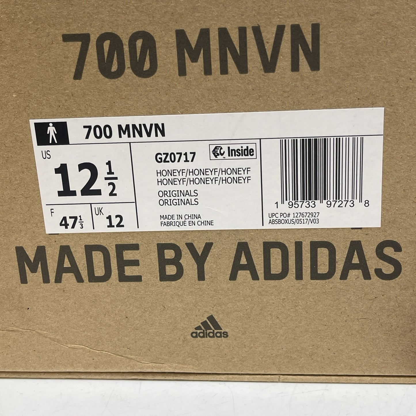 Size 12.5 - adidas Yeezy Boost 700 MNVN Honey Flux Suede leather (GZ0717)