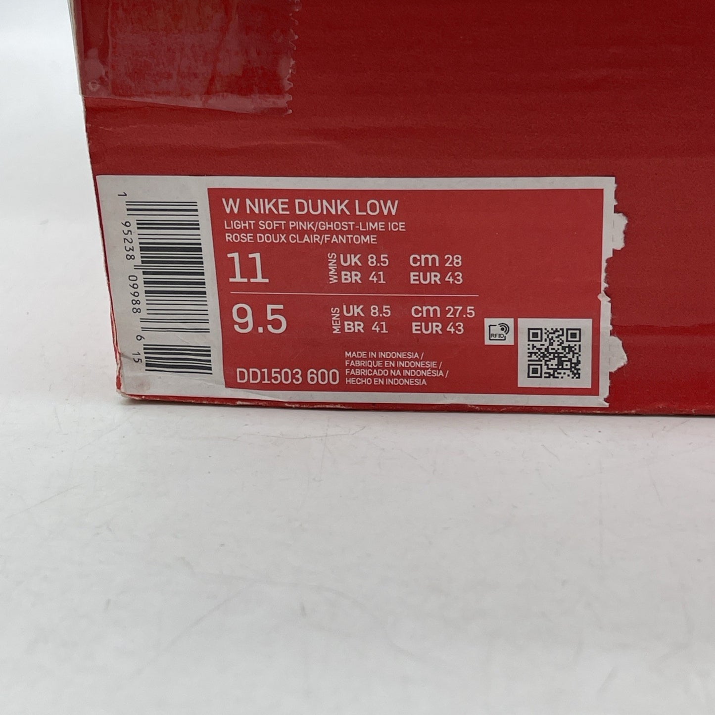 Size 11W - Nike Dunk Low Lime Ice Yellow White Leather (DD1503-600)